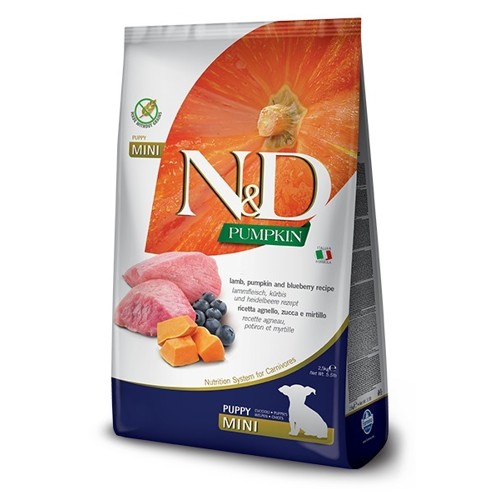 N&D dog PUMPKIN (GF) puppy mini, lamb & blueberry 2,5 kg