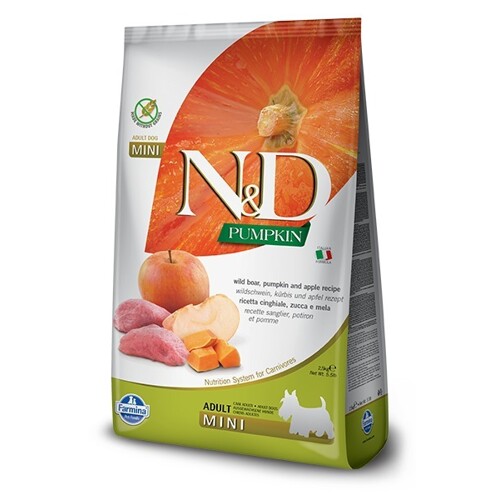 N&D dog PUMPKIN (GF) adult mini, boar & apple 7 kg