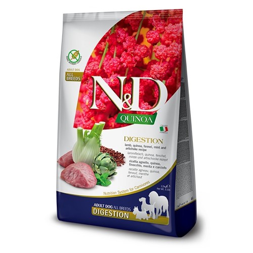 N&D dog QUINOA adult all breed, digestion, lamb 2,5 kg