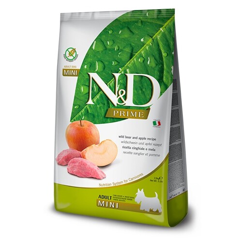 N&D dog PRIME adult mini boar&apple 2,5 kg