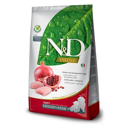 N&D dog PRIME puppy medium&maxi chicken&pomegranate 12 kg