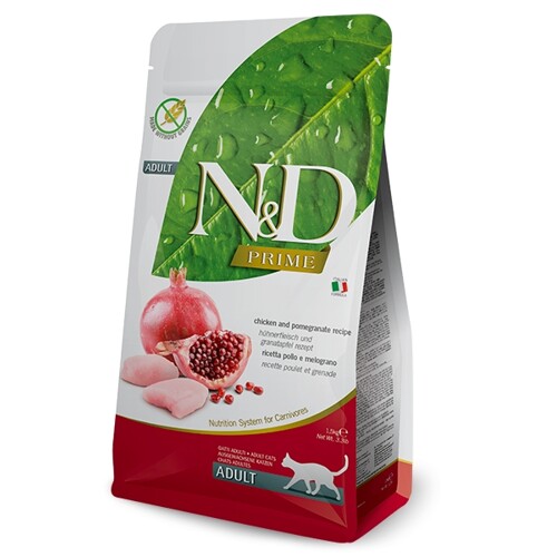 N&D cat PRIME (GF) adult, chicken & pomegranate 1,5 kg