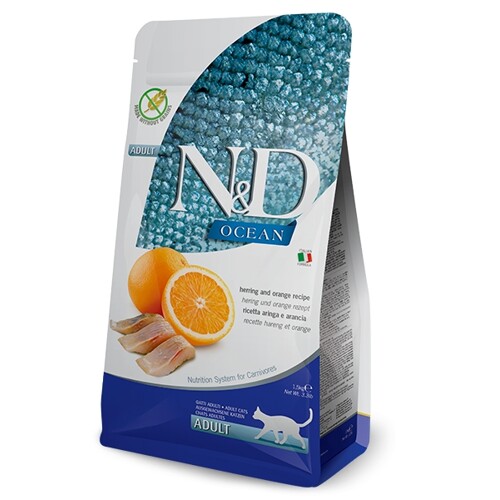 N&D cat OCEAN (GF) adult, herring & orange 1,5 kg