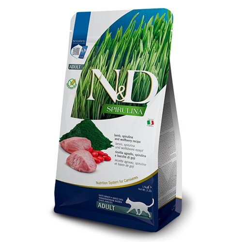 N&D cat SPIRULINA (GF) adult, lamb 1,5 kg