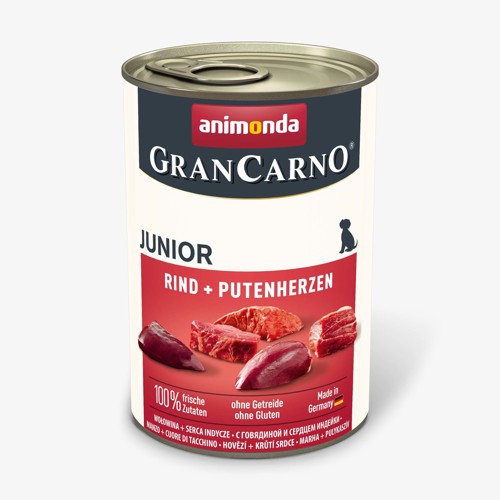 Animonda GRANCARNO® dog junior hovädzie a morčacie srdiečka bal. 6 x 400g