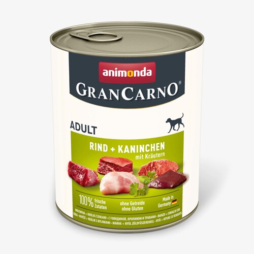 Animonda GRANCARNO® dog adult hovädzie,králik,bylinky bal. 6 x 800g