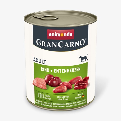 Animonda GRANCARNO® dog adult hovädzie a kačacie srdiečka bal. 6 x 800g