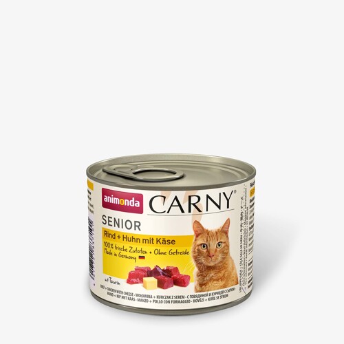 Animonda CARNY® cat Senior hovädzie,kura a syr bal. 6 x 200 g