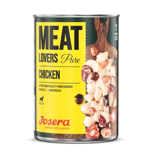 Josera konzerva Dog Meat Lovers Pure Chicken 400 g