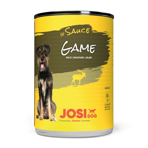 JosiDog konzerva Dog Game in Sauce 415 g