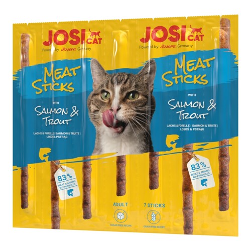 JosiCat pamlsok Cat Meat Sticks Salmon&Trout 35 g