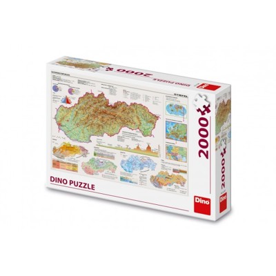 Puzzle Mapa Slovenska 2000 dielikov