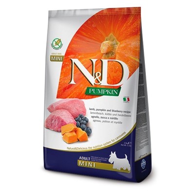 N&amp;D dog PUMPKIN (GF) adult mini, lamb &amp; blueberry 7 kg