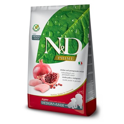 N&amp;D dog PRIME puppy medium&amp;maxi chicken&amp;pomegranate 12 kg