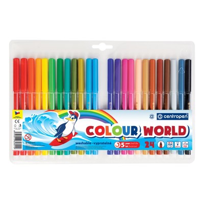 Fixy CENTROPEN 7550 Colour World - sada 24 ks