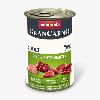 Animonda GRANCARNO® dog adult hovädzie a kačacie srdiečka bal. 6 x 400g