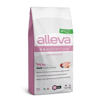 Alleva SP EQUILIBRIUM dog adult sensitive medium &amp; maxi pork 12 kg