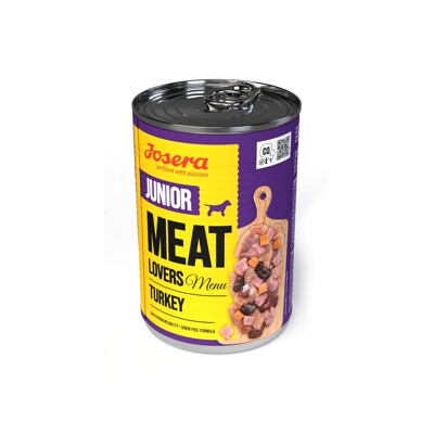 Josera konzerva Dog Meat Lovers Junior Menu Turkey 400 g