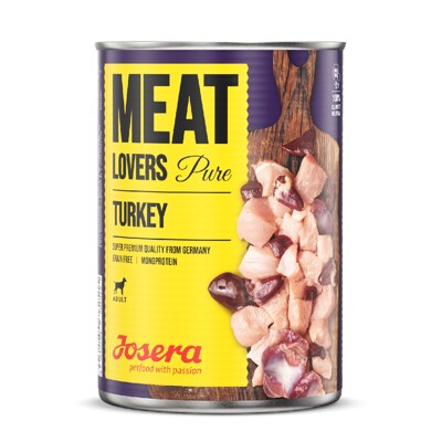 Josera konzerva Dog Meat Lovers Pure Turkey 400 g