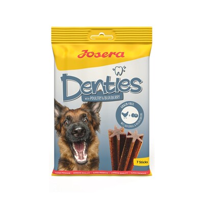 Josera pamlsok Dog Denties with Poultry&amp;Blueberry 180 g