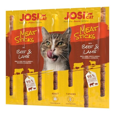 JosiCat pamlsok Cat Meat Sticks Beef&amp;Lamb 35 g