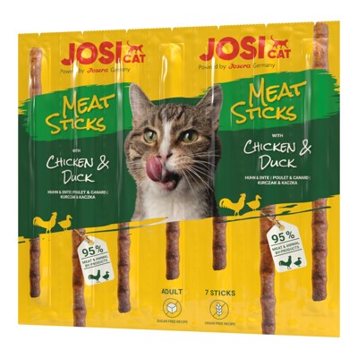 JosiCat pamlsok Cat Meat Sticks Chicken&amp;Duck 35 g