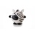 Vinylová lopta zebra, biela pískacia hračka pre psov, 10 cm