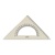 Trojuholník KOH-I-NOOR transparentný s uhlomerom, 16 cm